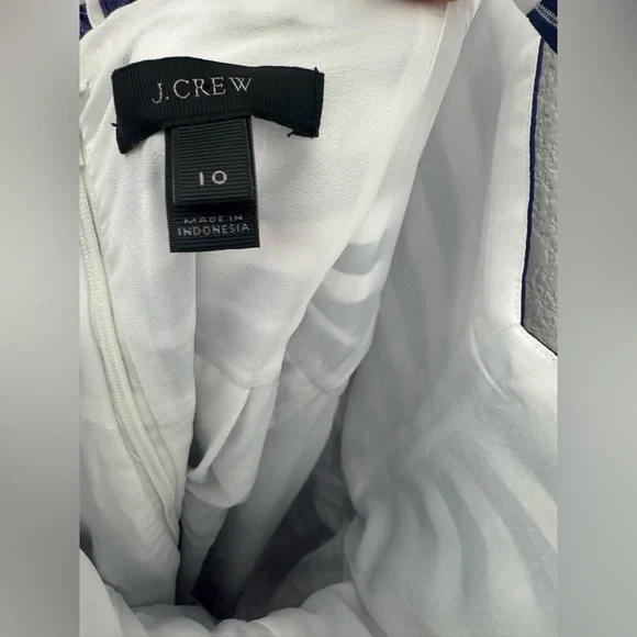 J.Crew Stripe Ruffle Cotton Maxi Dress - 10 - Picture 6 of 12